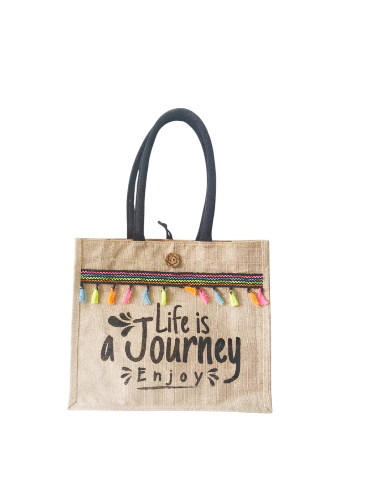 Original Jute Bag With Printed Design